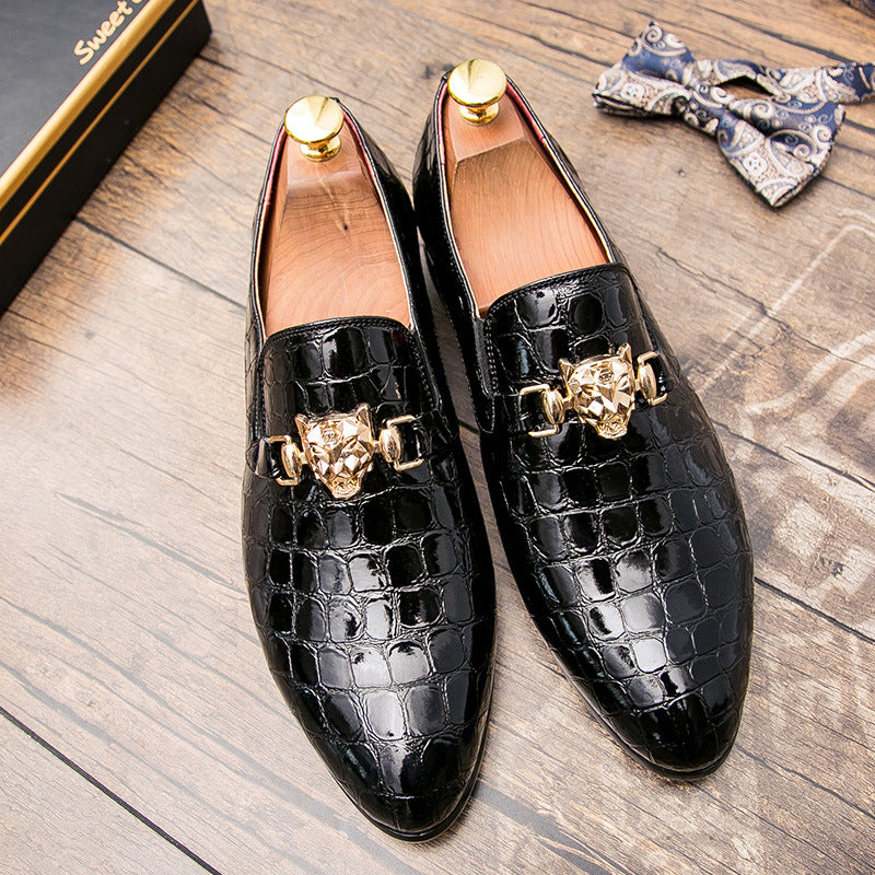 Men's Crocodile Formal Business Shoes Fashion Wedding Shoes