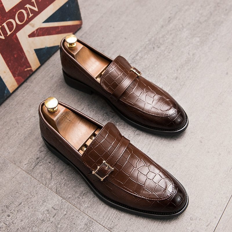 Men's Buckle Casual Loafer Shoes