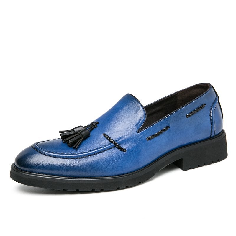 Men's Fringed Leather Shoes