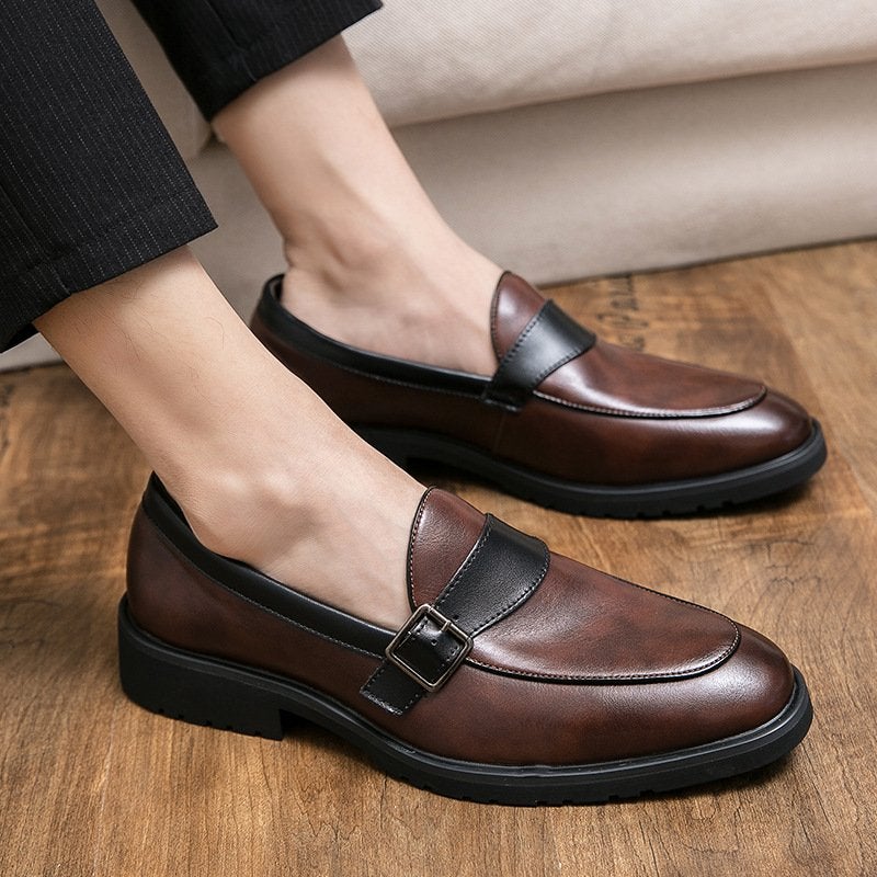 Men Suede Leather Penny Loafer