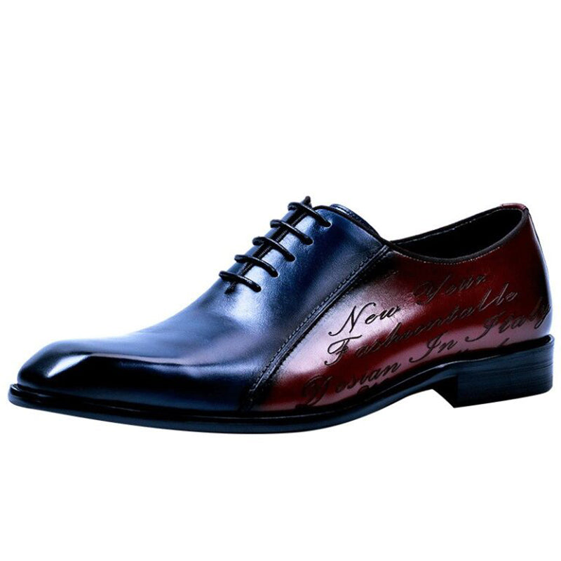 Men Lace-Up Handemade Leather Shoes