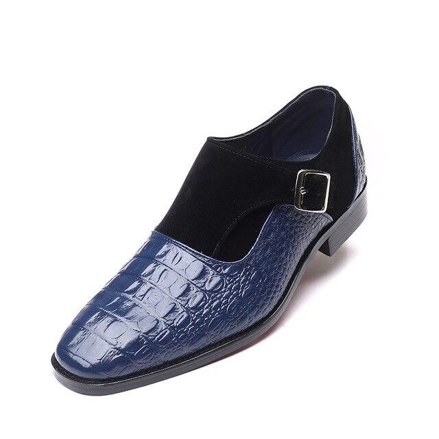 Fashion Crocodile Leather Men Business Shoes