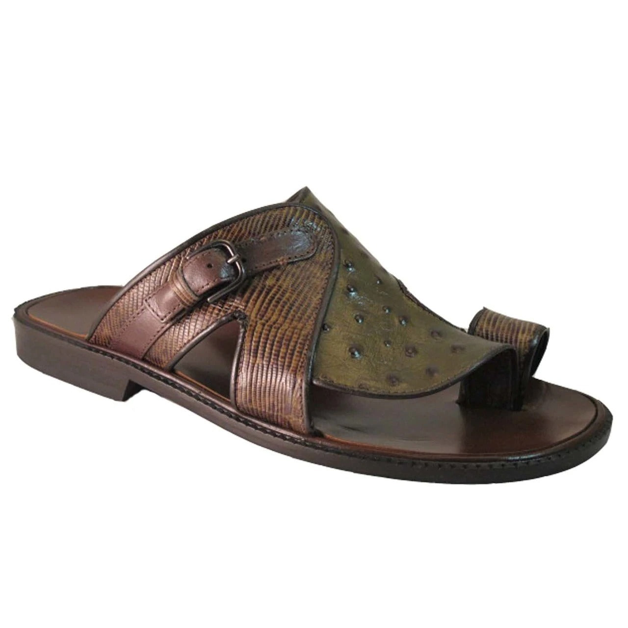 New Arrivals Push Toe Ostrich Sandals