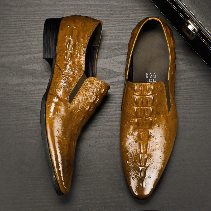 Men's Crocodile Business Formal Shoes British Casual Shoe