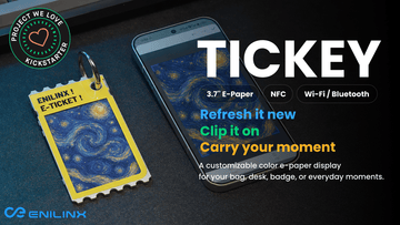 A pocket-sized color e-paper display designed for everyday carry.