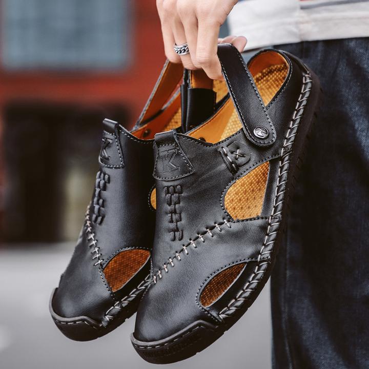 Men's Summer Handmade Soft Leather Sandals