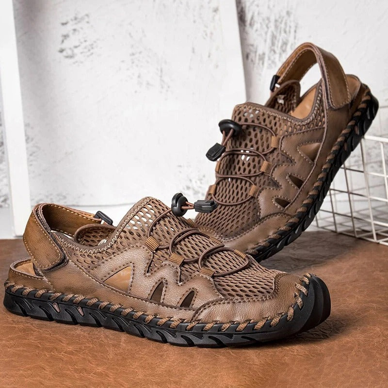 Men Stitching Breathable Mesh Casual Soft Sandals