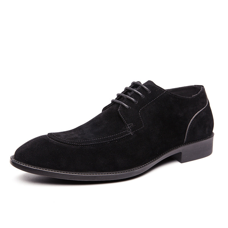 Vintage British Suede Leather Men's Casual Shoes