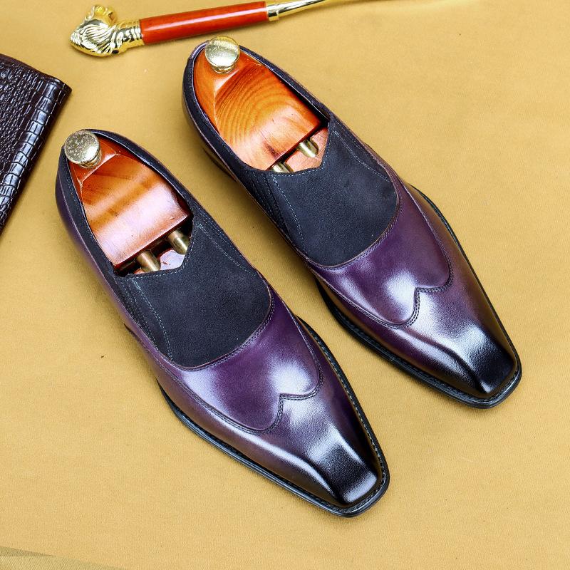 Men's Casual Business Breathable Frosted Retro Loafers