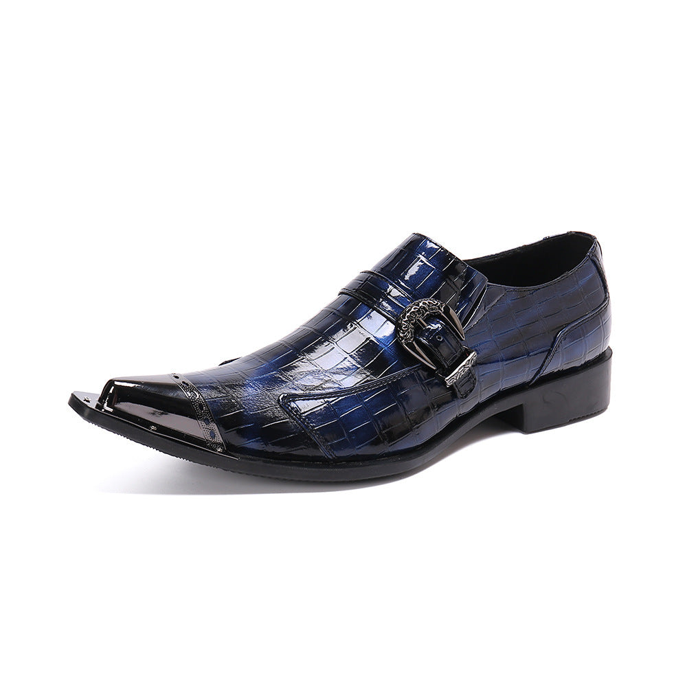 Brock Carved Vintage British Style Leather Shoes