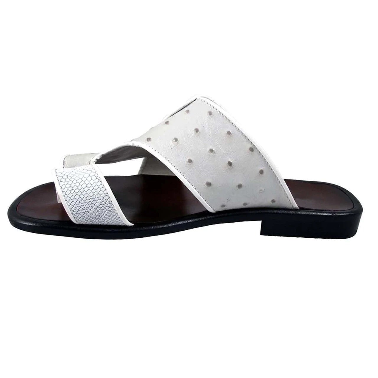 New Arrivals Push Toe Ostrich Sandals