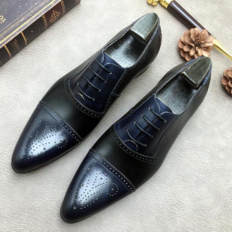 Black Breathable Oxford Dress Shoes