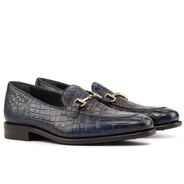 Summer New Buckle Alligator Men Loafers