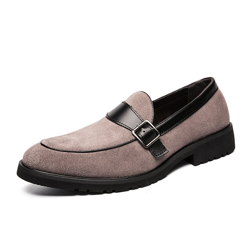 Men Suede Leather Penny Loafer