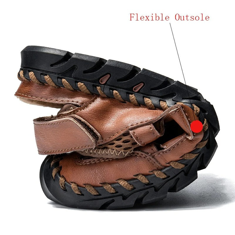 Men Stitching Breathable Mesh Casual Soft Sandals