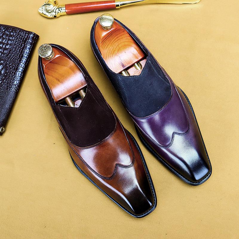 Men's Casual Business Breathable Frosted Retro Loafers