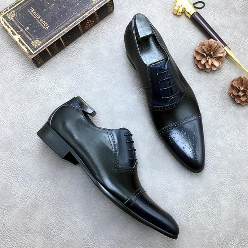 Black Breathable Oxford Dress Shoes