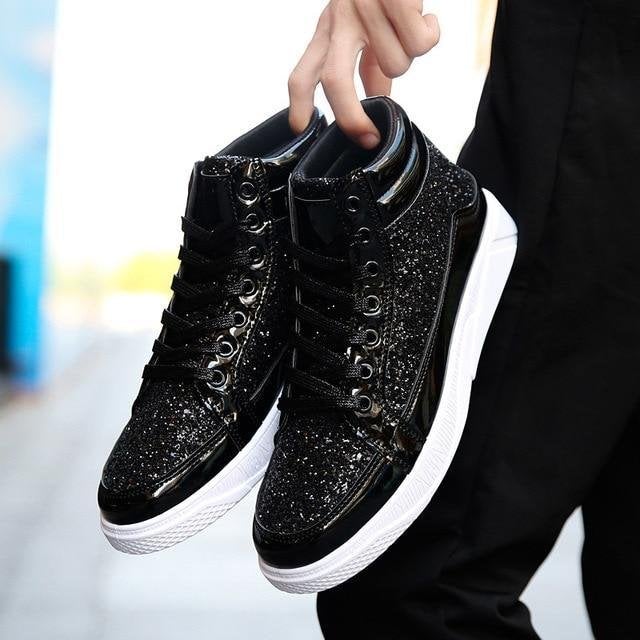 New Fashion Gold Men Casual Shoes