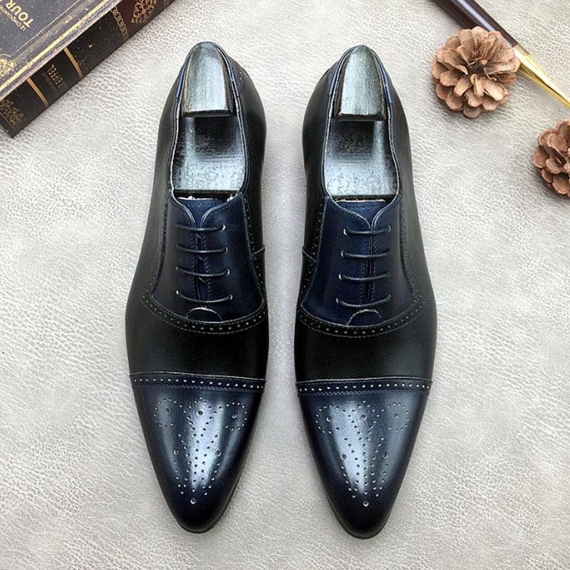 Black Breathable Oxford Dress Shoes