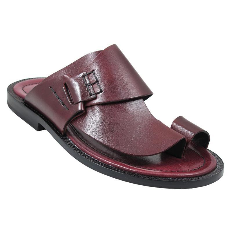 Men's Leather Casual Push Toe Sandals