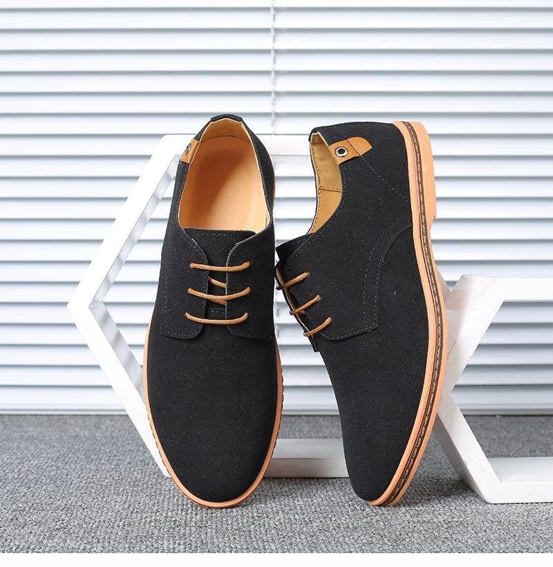 Large Suede Leather Oxford Casual Men's Shoes