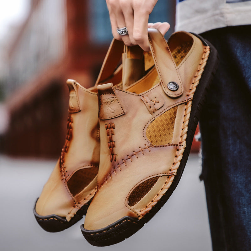 Men's Summer Handmade Soft Leather Sandals