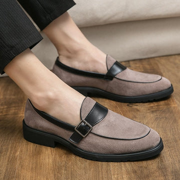 Men Suede Leather Penny Loafer