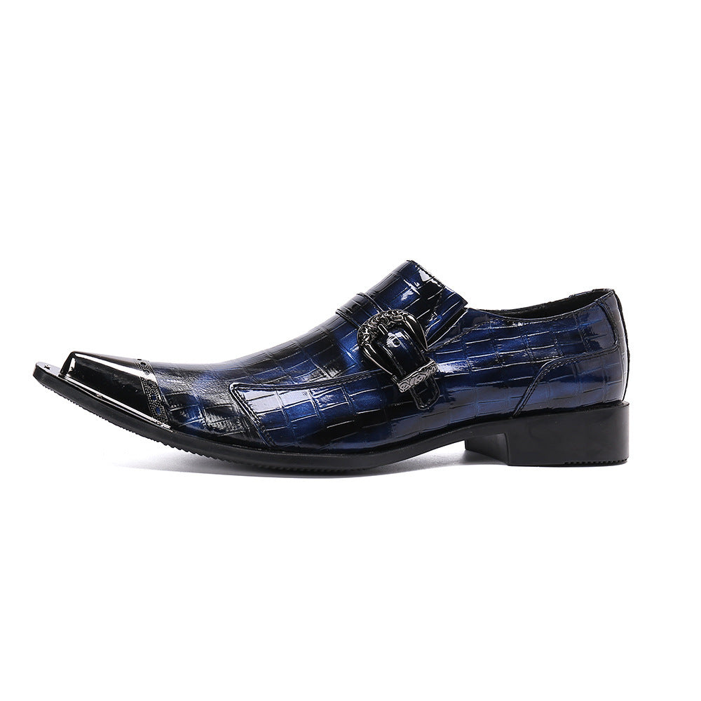 Brock Carved Vintage British Style Leather Shoes