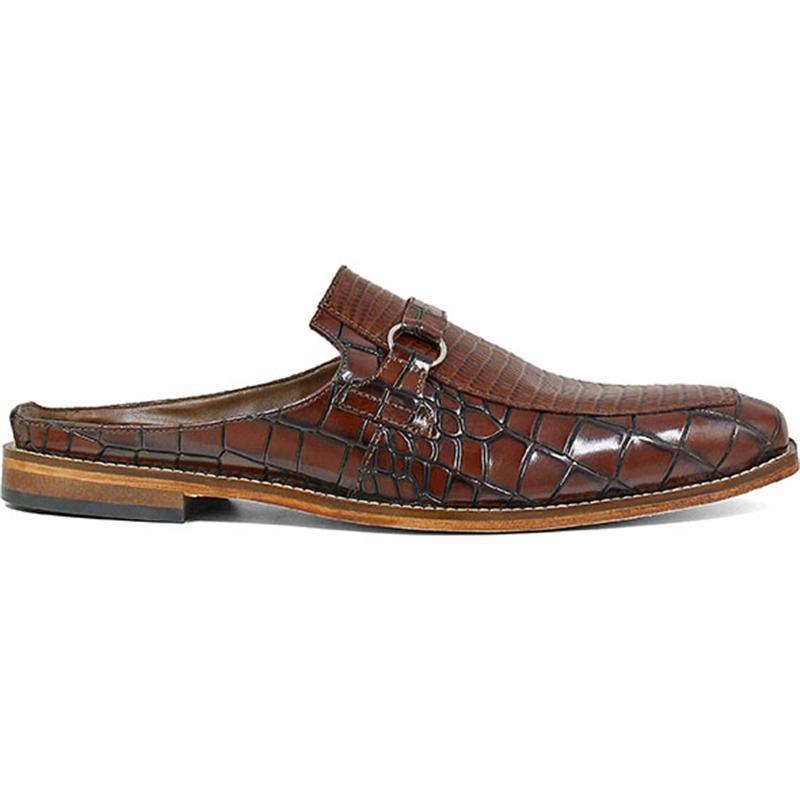 Fashion Crocodile Leather Backless Sandals