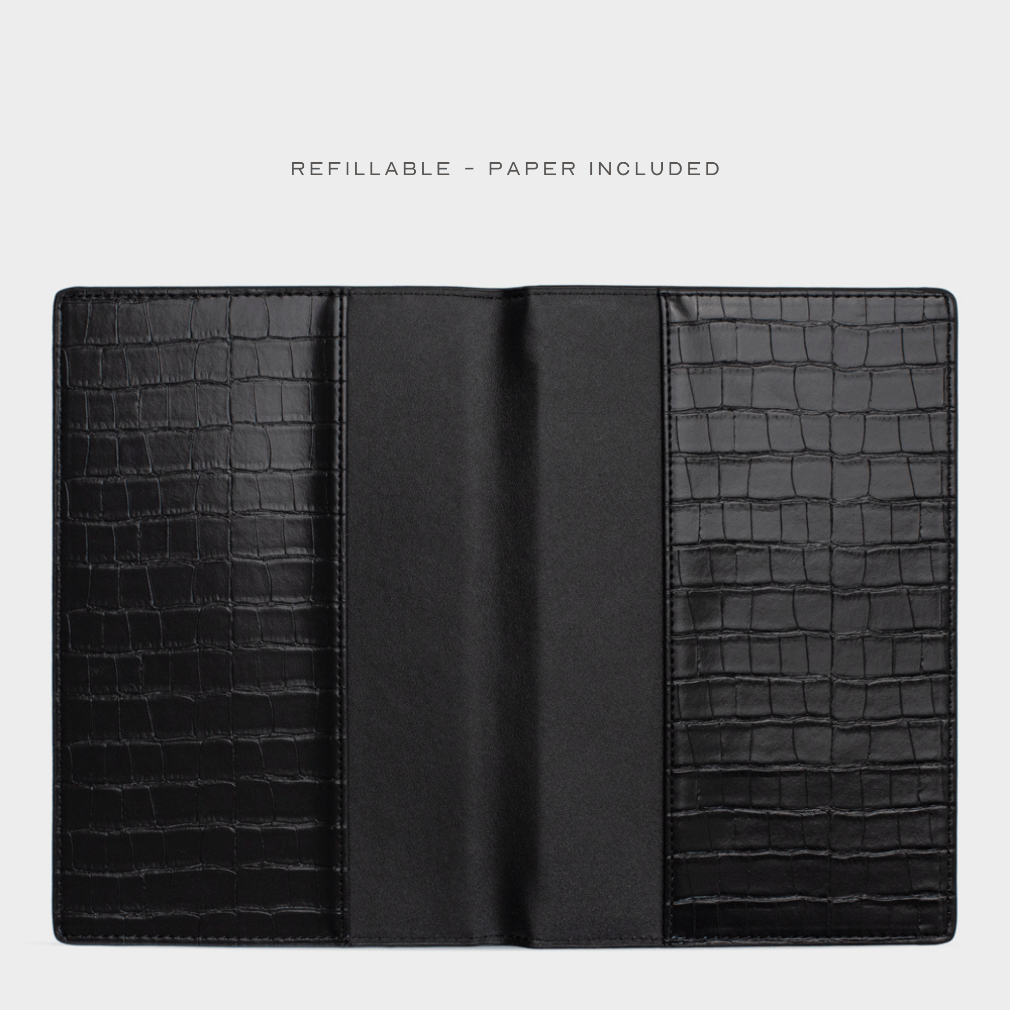 Black Lizard Texture Personalized Notebook