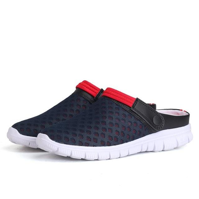 Men's Summer Mesh Breathable Padded Beach Flip Flops