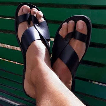 Summer Fashion Push In Toe Roman Slippers