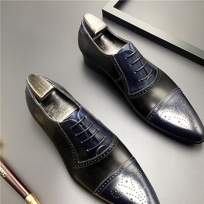 Black Breathable Oxford Dress Shoes