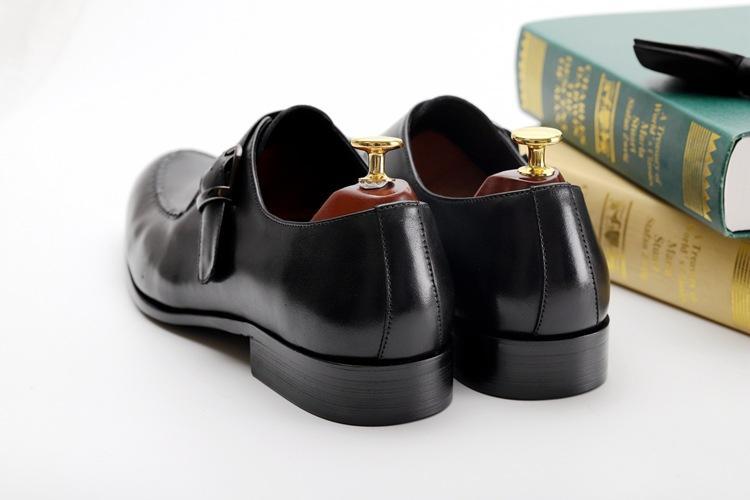 Cow Leather Buckle Dress Shoes