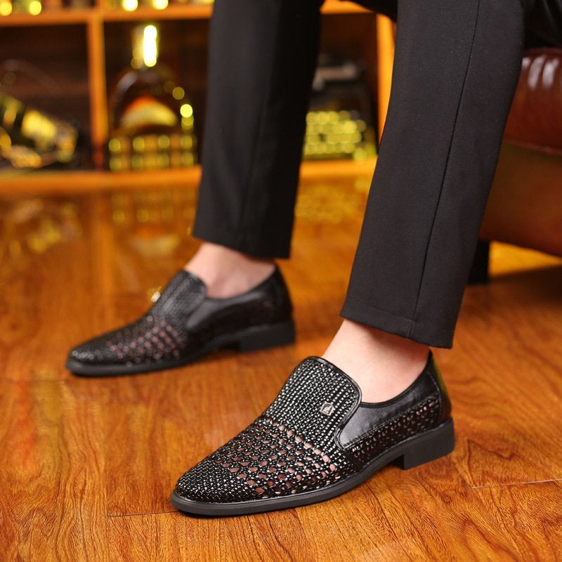 Men's Hand-woven Breathable Leather Sandals