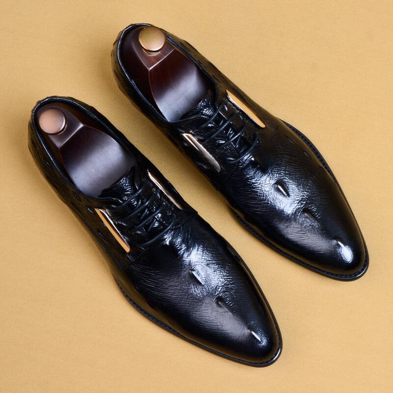 Men's Formal Business Breathable Pointed Leather Shoes