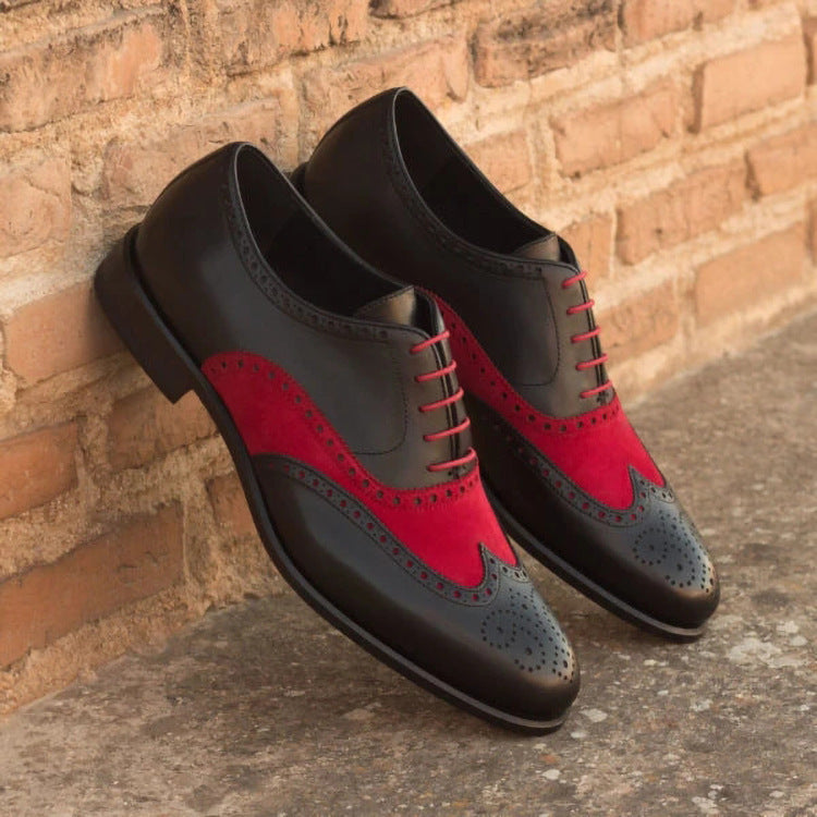 Men's Casual Business Lace Up Leather Shoes