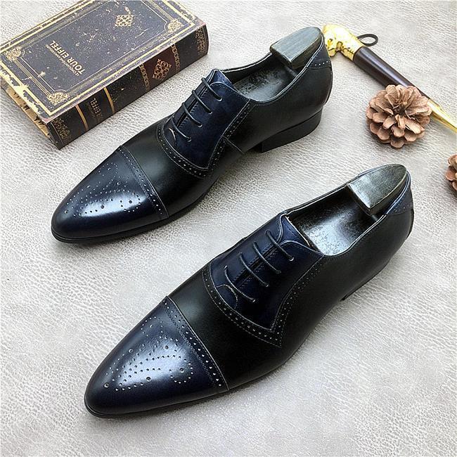 Black Breathable Oxford Dress Shoes