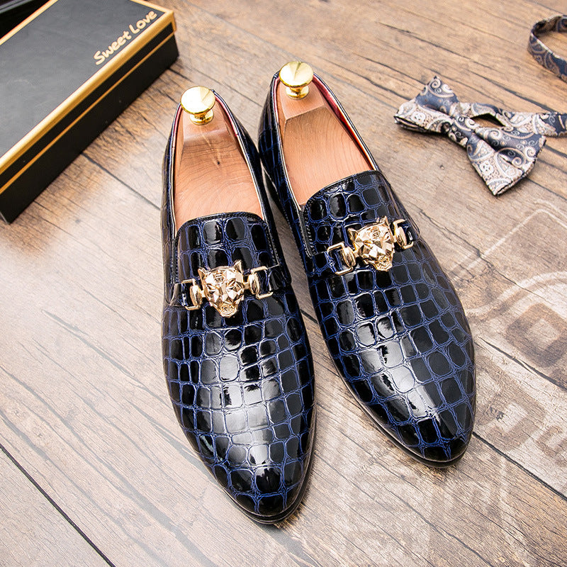 Men's Crocodile Formal Business Shoes Fashion Wedding Shoes
