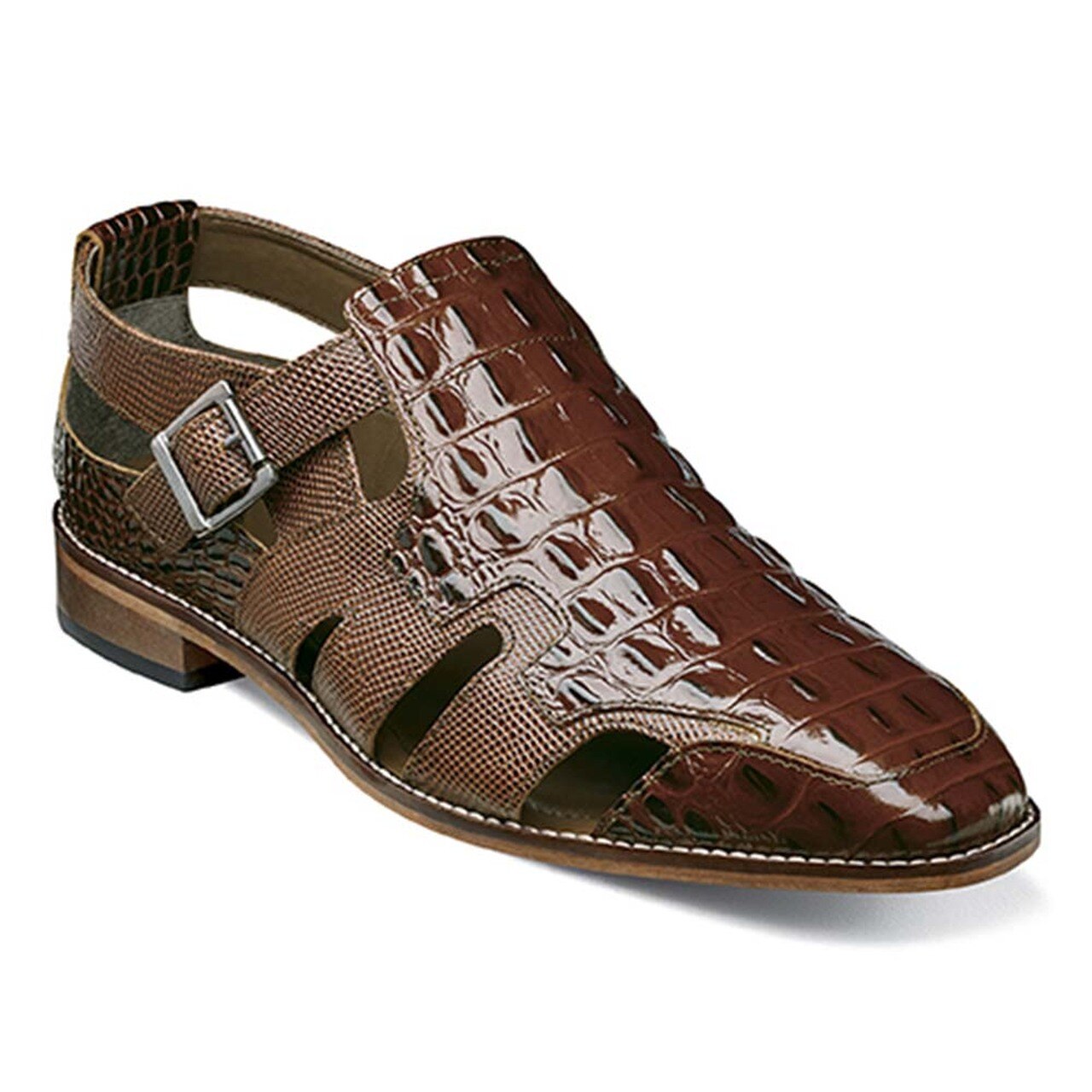 Trendy Colorblock Buckle Men's Sandals