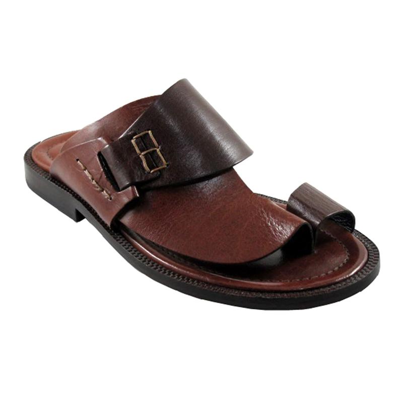 Men's Leather Casual Push Toe Sandals