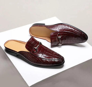 Men's Leather Shoes Casual Retro Classic Casual Slippers