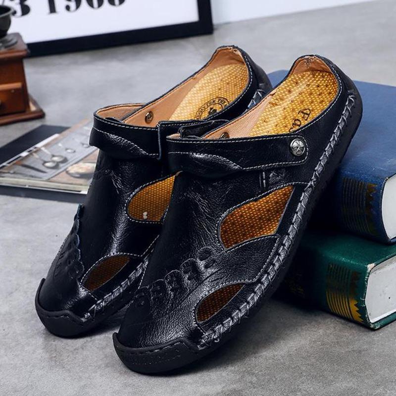 Men's Casual Breathable Handmade Leather Sandals