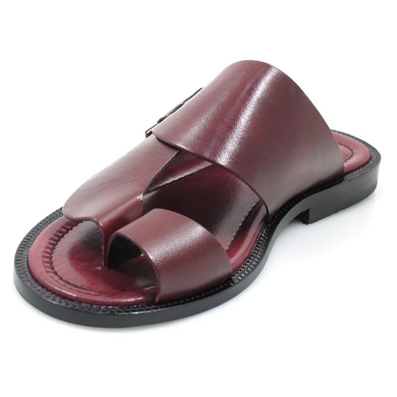 Men's Leather Casual Push Toe Sandals