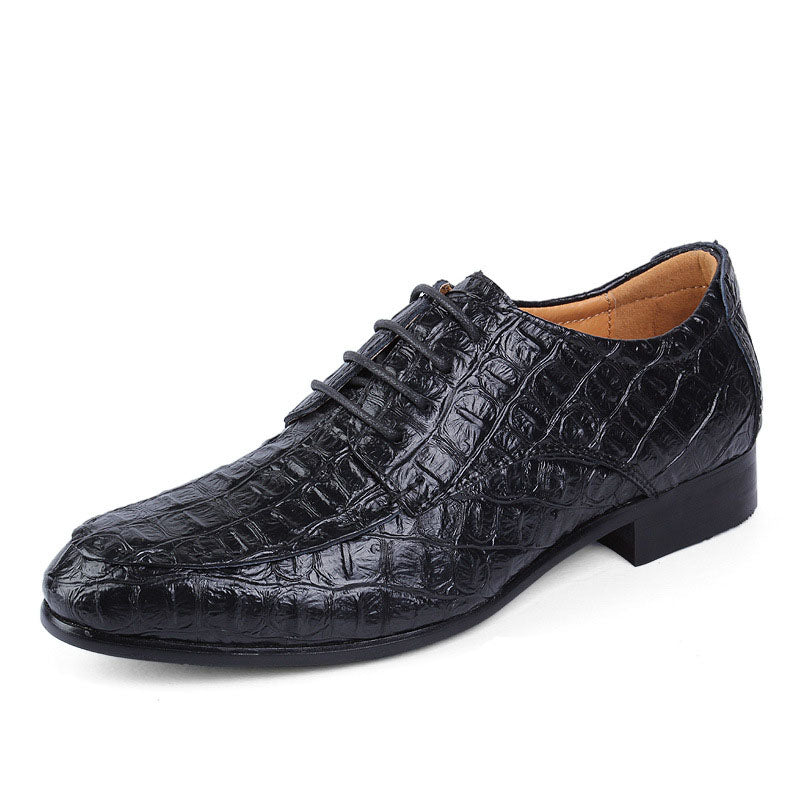 Men's Casual Crocodile Pattern Leather Shoes