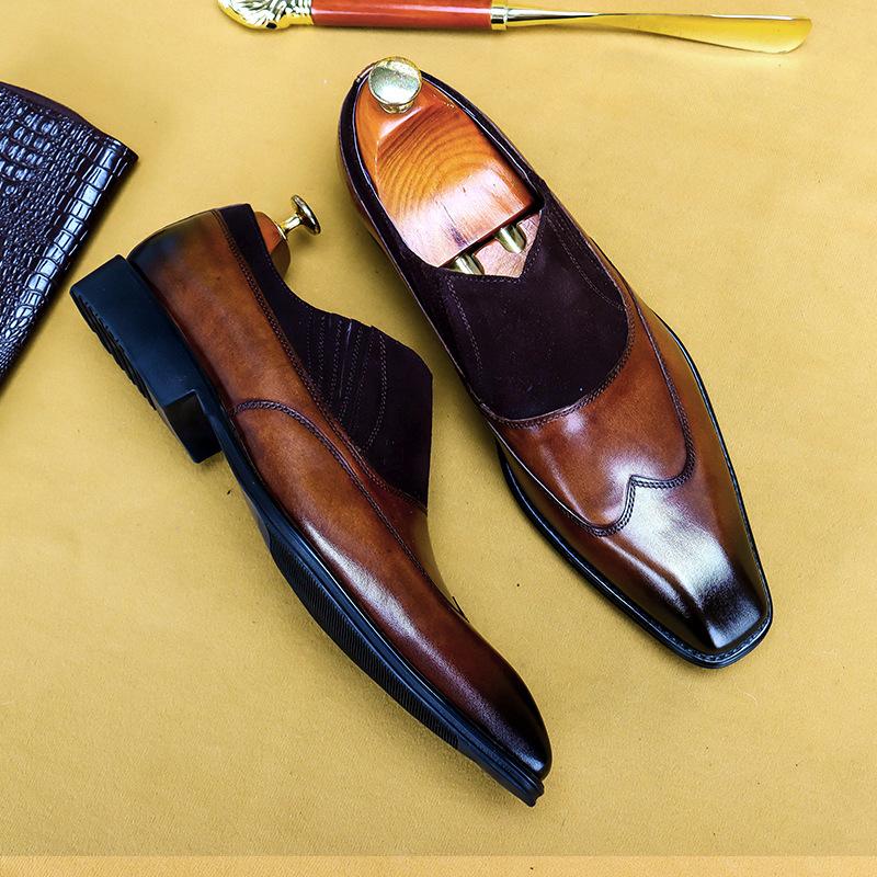 Men's Casual Business Breathable Frosted Retro Loafers