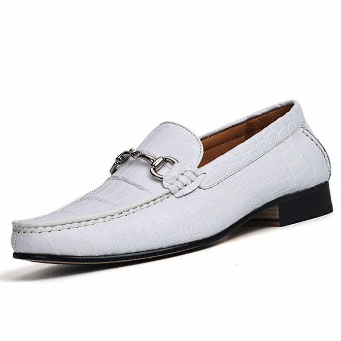 Men's Fashion Crocodile Pattern Casual Shoes