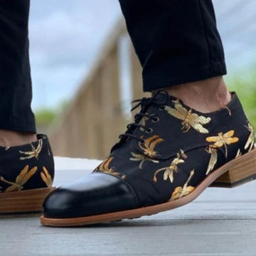 Handmade Mosaic Pattern Dress Shoes
