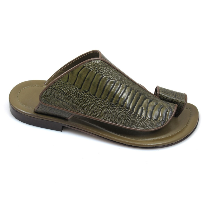 Ostrich Push Toe Casual Sandals