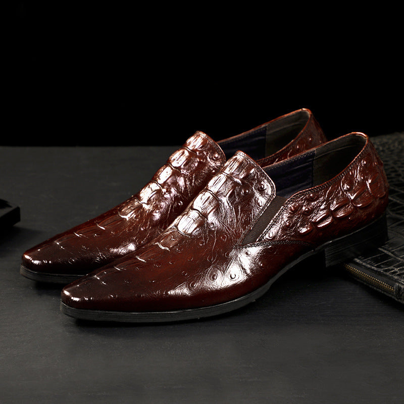 Men's Crocodile Business Formal Shoes British Casual Shoe